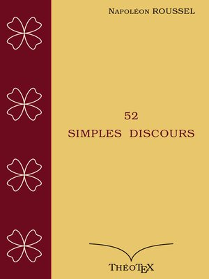 cover image of 52 Simples Discours